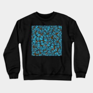 Blue Butterflies Crewneck Sweatshirt